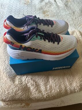 New in Box. Hoka IRONMAN White Running Shoes.